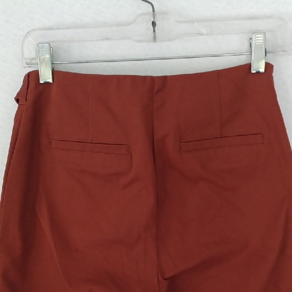 NWOT Rust Red Future Collective Pants By Reese Blutstein  Size 0 - Picture 7 of 8